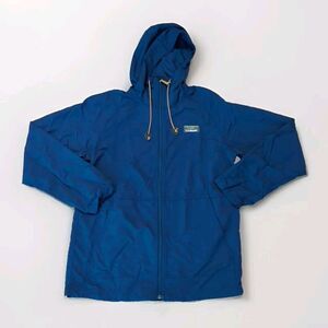 LL Bean Mountain Classic Jacket Mens Small Blue Lightweight Windbreaker Full Zip
